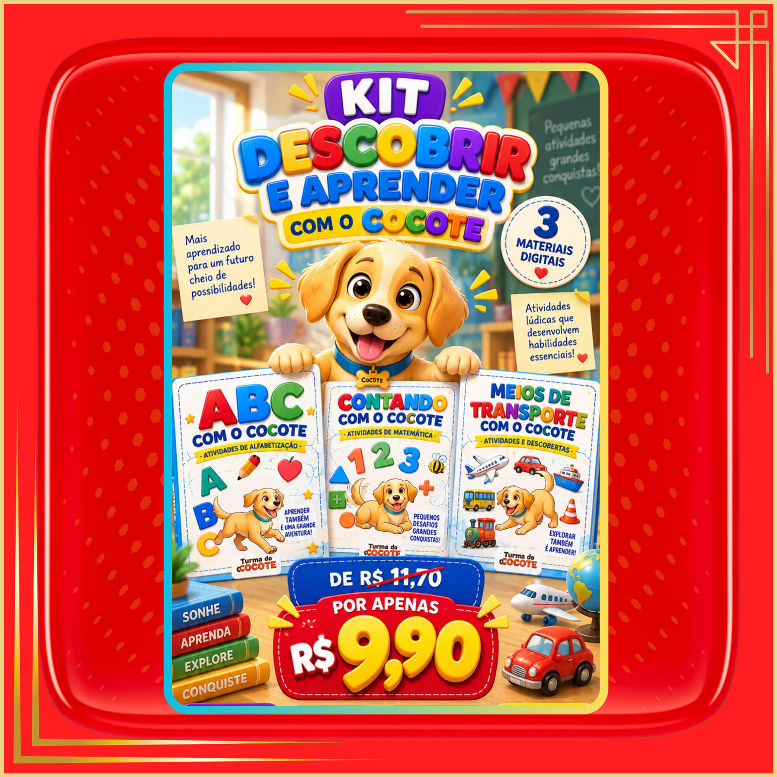 Kit Descobrir e Aprender com o Cocote