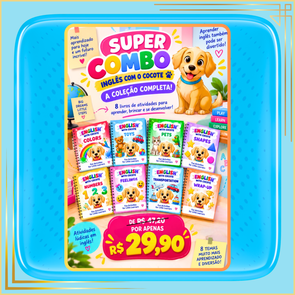 Combo English Activity Books – Coleção Completa